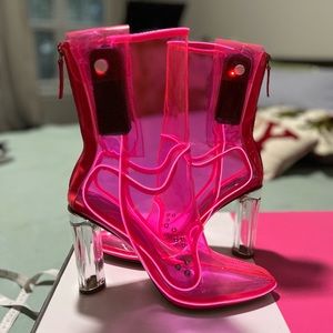Neon Cowboys “Out Past Midnight” light up boots, US women’s size 8.5, neon pink